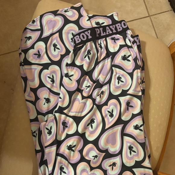 Playboy Multicolor Heart Lounge Pants - Picture 1 of 2